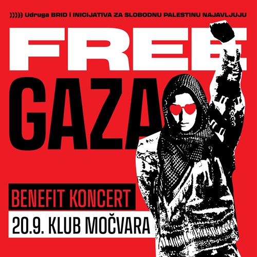 Free Gaza: Humanitarni koncert u Močvari za podršku palestinskom narodu